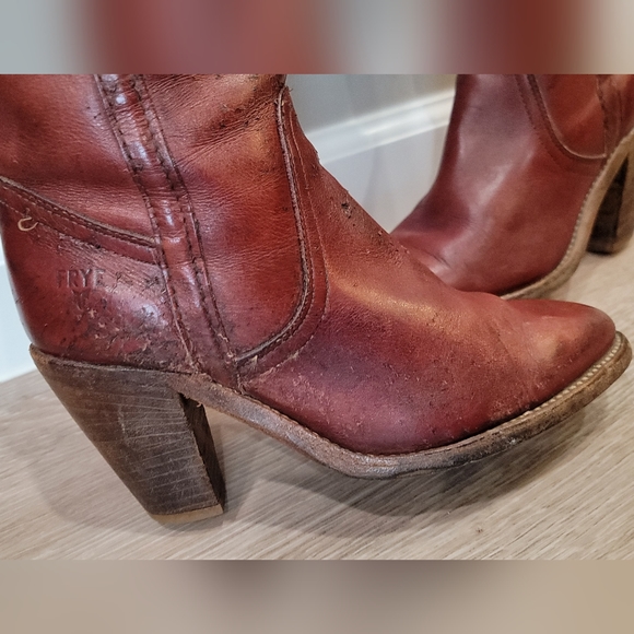 Vintage 80's Frye Boots 6.5 B. More Of A Size 6 Would Be Best. - Picture 5 of 16